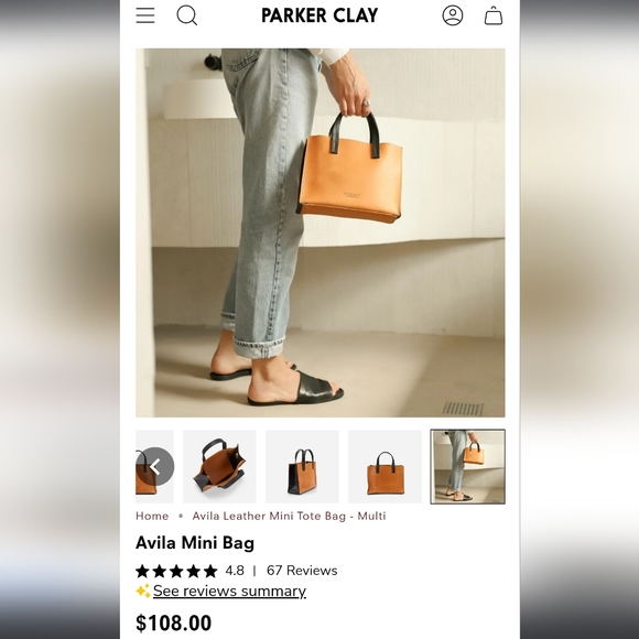 Parker Clay Avila Mini - Tan and Black - Picture 2 of 16